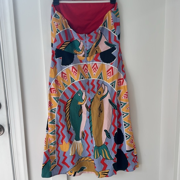 Anthropologie Multicolor Strapless Dress - Picture 7 of 12